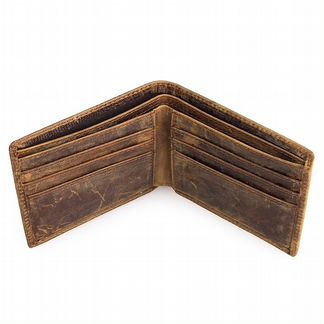 Мужское портмоне из натуральной кожи крокодил 8029