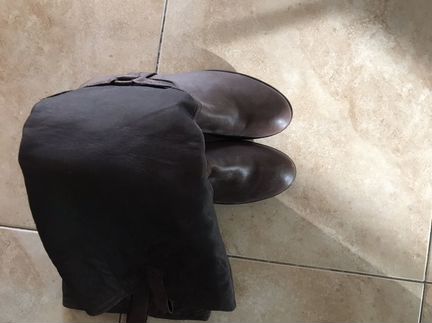 Сапоги кожаные