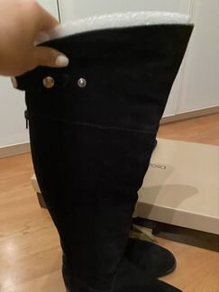 Сапоги женские замшевые