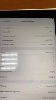iPad Pro 12.9 wi-fi cellular 128 GB