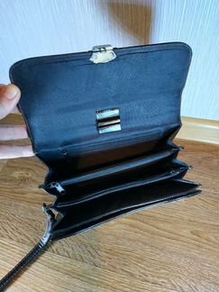 Барсетка мужская темно-коричневая