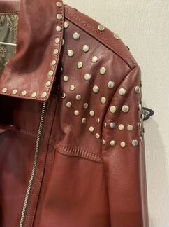 Демисезоннвя женская куртка из натуральной кожи