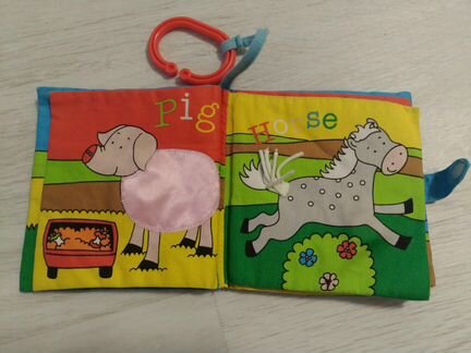 Mothercare мягкая развивающая книга My farm animal
