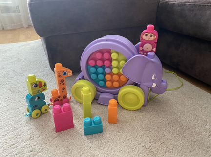 Мегаблокс конструктор непослушный слонёнок