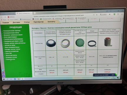 Кольцо полимернопесчянное