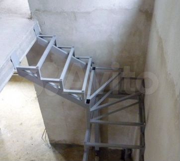 Лестница под зашивку металлическая арт 55