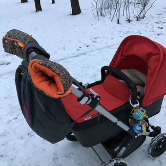 Варежки муфта для коляски санок