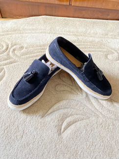 Moкасины Zara Замша 100 натур, кожа натур. 42-43 р