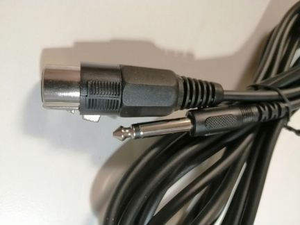 Кабель микрофонный XLR/F - 6.3 mm Jack Mono 3 м
