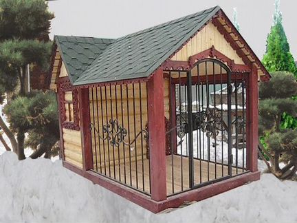 Кованые вольеры для собак