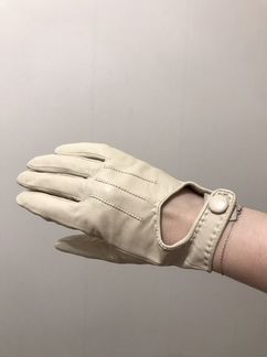 Перчатки женские кожаные