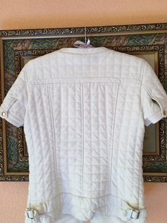 Куртка белая кожаная Zara