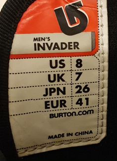 Ботинки сноубордические Burton Invader, 39-40