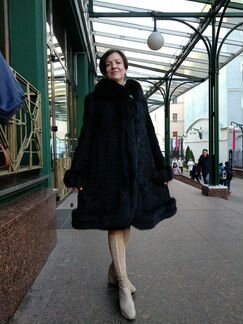 Шуба каракуль свакара vito ponti (Италия), 50-52 р