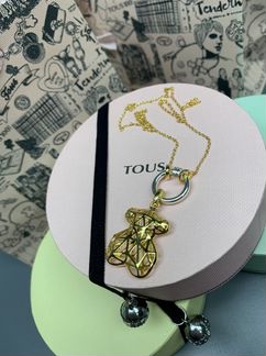 Кулон с цепочкой и мишкой vermeil hold tous Холд Т