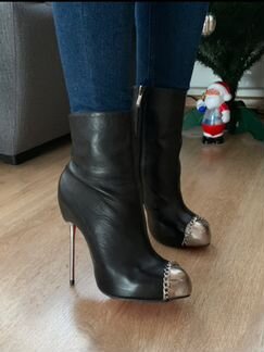 Кожаные полусапожки