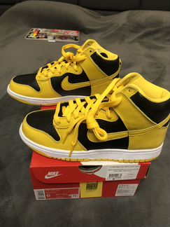 Nike dunk high varsity maize (black, yellow)