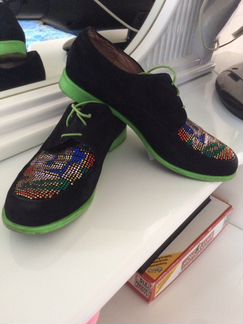 Ботинки замша