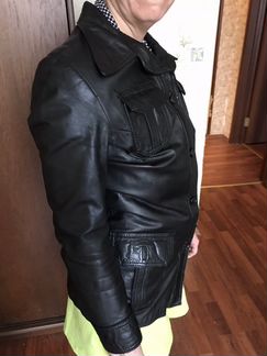 Куртка-пиджак из натуральной кожи